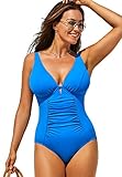 Swimsuits For All Women's Shirred Underwire One Piece Swimsuit - 20, Beautiful Blue (Plus