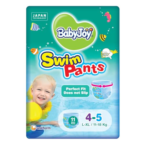 BabyJoy Swim Pants Diaper Size 4-5 Large - XL 11-18 Kg Saving Pack 11 Swim Pants