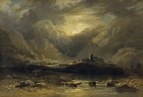 Cuadro en Lienzo Vale of Llanberis de Vandyke Copley Fielding Impresión Artística 60x90cm