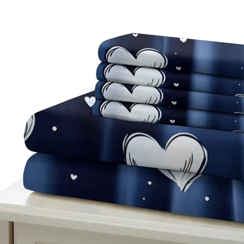 Housse de couette imprimée motif dessin main parure super douce