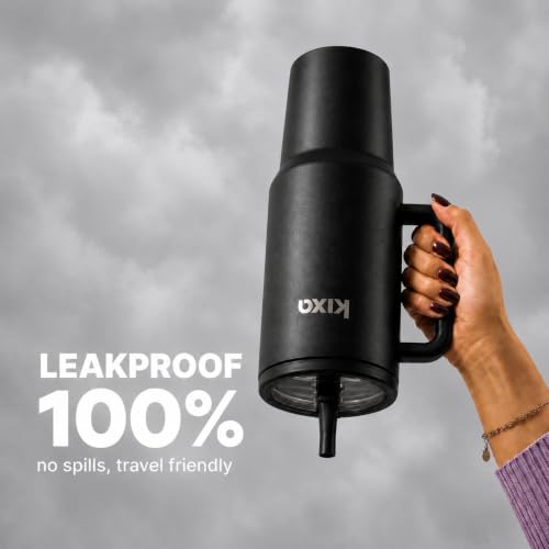 Image of HydroFlow Tumbler 1200 ml, Black | Hot & Cold, Leakproof