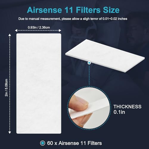 Image of 60 Pack for Resmed Airsense 11 Filter Replacement Resmed Airsense 11 CPAP Autoset Machine Supplies Filters