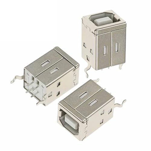 Connecteur USB carré Type B femelle 180 degrés soudage PCB circuit imprimé informatique