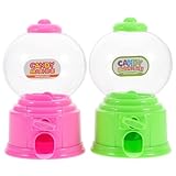 Beaupretty 2 piezas Mini Dispensadora de Chuches para Rosa y Verde Juguete de Dulces para la Imaginación y