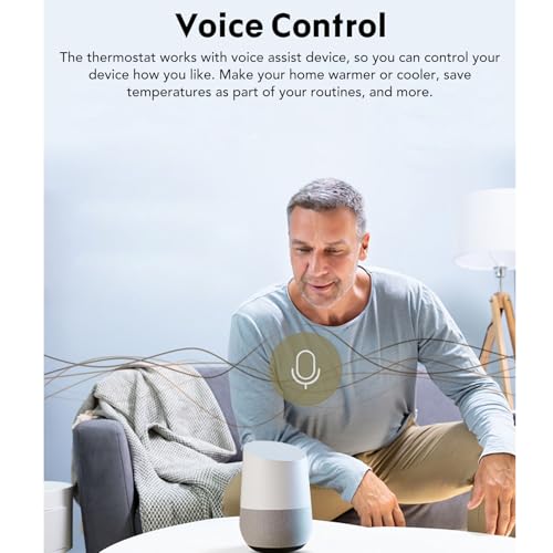 Smart Thermostat, APP&Voice Control, Multi-Schedule Programmable Wi-Fi Thermostat, Touch Screen Remote Control - Image 4