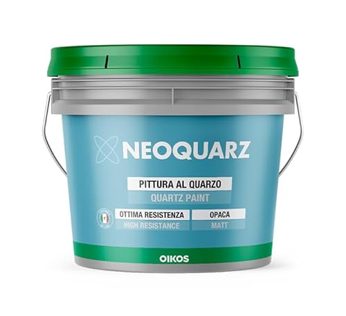 OIKOS NEOQUARZ Pittura minerale al Quarzo per pareti esterne Alta Qualità ELEVATA RESISTENZA AI RAGGI U.V. Supercoprente (LT. 4)