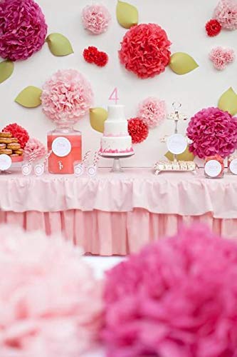 Monkey Home 30 Pcs Tissue Paper Pom Poms Kit (14