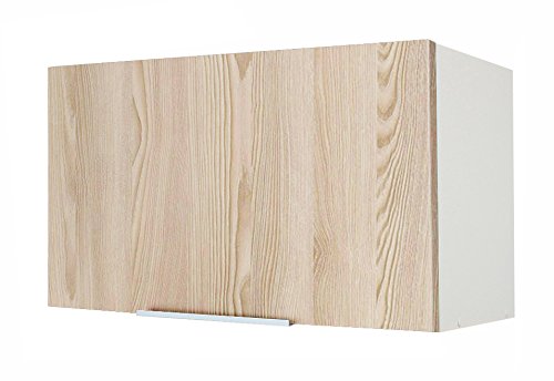 Berlioz Creations Subwoofer Alto di casa su Cappa 60, Pannelli di Particelle, Frassino sabbiato, 60 x 34 x 35 cm