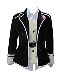 Diabolik Lovers Gokutsubushi Shu Sakamaki Uniform Outfit Cosplay Costume (Male S) White,Black