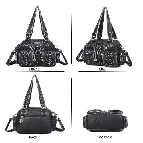 Image of Angel Kiss Small Purse Handbag for Women Crossbody and Shoulder Bags Multipocket Soft Hobo Purses