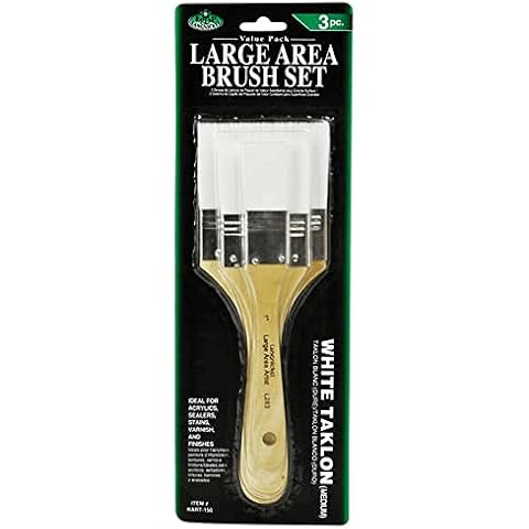 Royal & Langnickel Royal and Langnickel White Taklon Flat Paint Brush Set - 3 Pack, RART-150 Cover