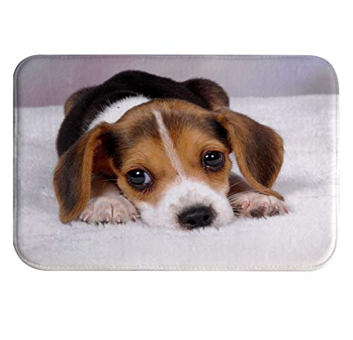 A.Monamour Badematten Badteppiche Badvorleger Niedlichen Beagle Welpen Hund Liegend Auf Dem Boden...