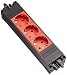 Produktbild Bachmann 336.601 Step Base Steckdosenleiste, Schwarz, Rot