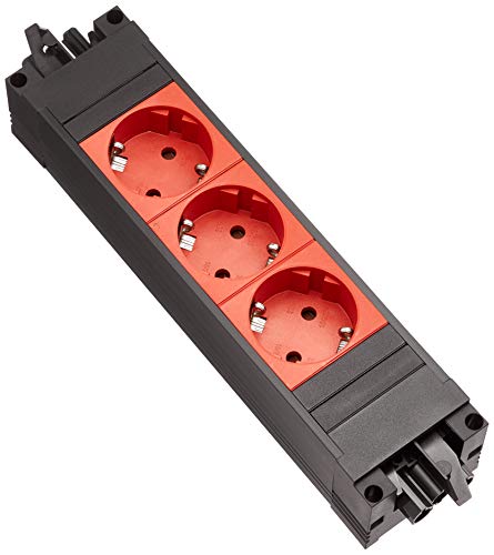 Preisvergleich Produktbild Bachmann 336.601 Step Base Steckdosenleiste, Schwarz, Rot