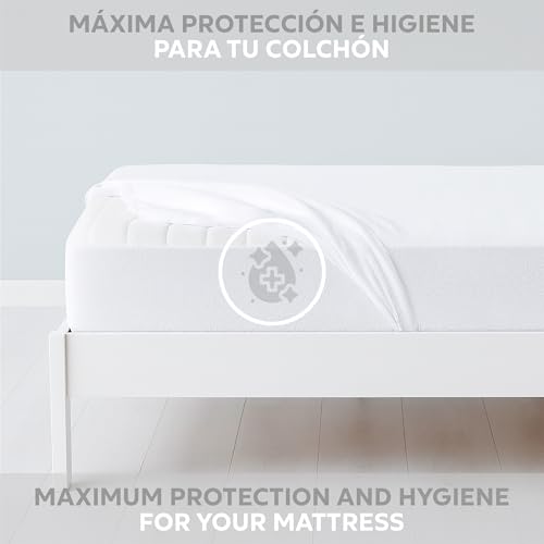 EasyCosy Coprimaterasso Matrimoniale Impermeabile 160x200x30 cm – Proteggi Materasso Traspirante e Lavabile, con Elastico Tutto Intorno, Bianco, Certificato OEKO-TEX - Immagine 5