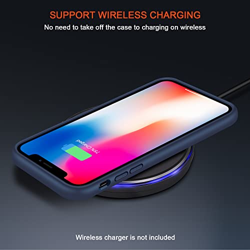 TENDLIN Etui kompatybilne z iPhone 11 Pro Max [odporne na żółknięcie] krystalicznie czysty tył i etui z TPU smukłe twarde etui na telefon (niebieski)