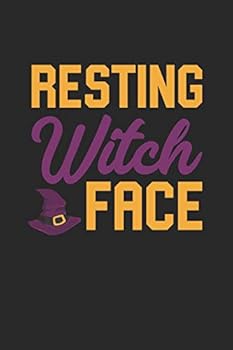 Funny Halloween Notebook - Resting Witch Face Wirting Journal - Cute Halloween Gift - Halloween Themed Witch Diary: Medium College-Ruled Journey Diary, 110 page, Lined, 6x9 (15.2 x 22.9 cm)