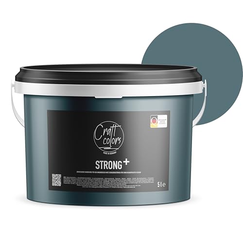 Craft Colors Strong+ Basaltblau Wandfarbe 5 Liter