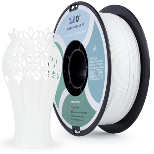 Filament ZIRO PLA High-Speed Biały (WHITE)