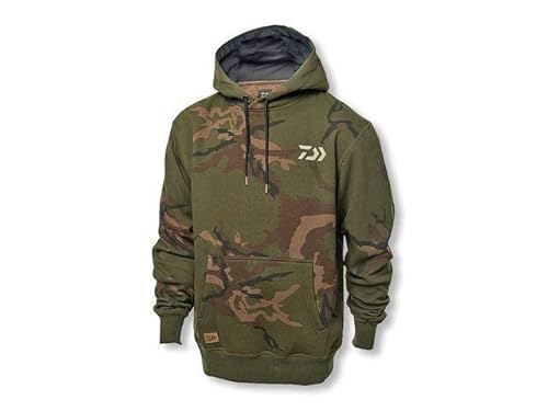 Daiwa Carp Camo Hoodie Gr. XXXL Kapuzenpullover Hoody Pullover für Angler Cover
