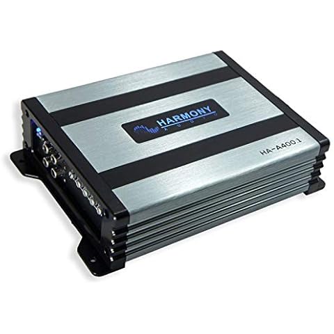 Harmony Audio HA-A400.1 Car Stereo Class D Amp Mono 800 Watt Subwoofer Amplifier - 1 Ohm Stable - Includes Bass Remote Cover