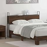 Design intégré et fonctionnalité : cette tête de lit moderne (153 x 15 x 98 cm) offre un grand espace de rangement et une station de charge pratique pour vos appareils. Elle est fabriquée en bois de haute qualité et pèse 18,2 kg, idéale pour une largeur de lit de 150 cm.