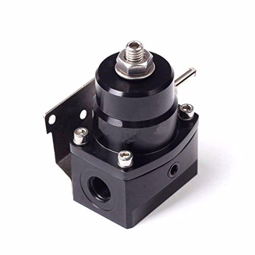6An 15Ft Universal Adjustable Aluminum Fuel Pressure Regulator Valve Kit + 100 Psi Pressure Gage An6 1 #TOP2