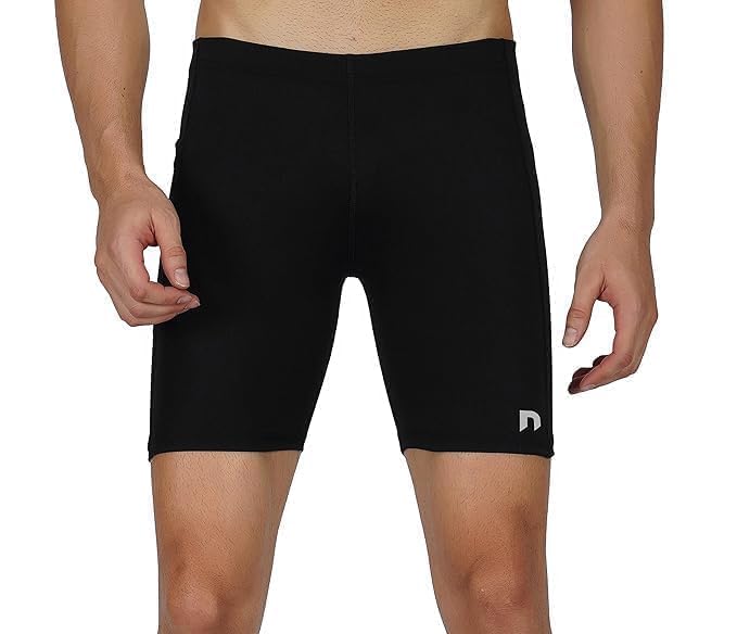 Image of NEVER LOSE Gym Compression Men's Skin Tight Shorts with Mobile Pocket for Gym, Running, Cycling, Swimming, Cricket, Yoga, Football & Many More Sports