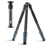 SIRUI Kit Treppiede Professionale in Fibra di Carbonio con Tubo di Prolunga SL-200, Treppiede da Viaggio 145 cm, Colonna Centrale Estensibile in Carbonio, Carico 18 kg, per Fotocamere DSLR, Mirrorless