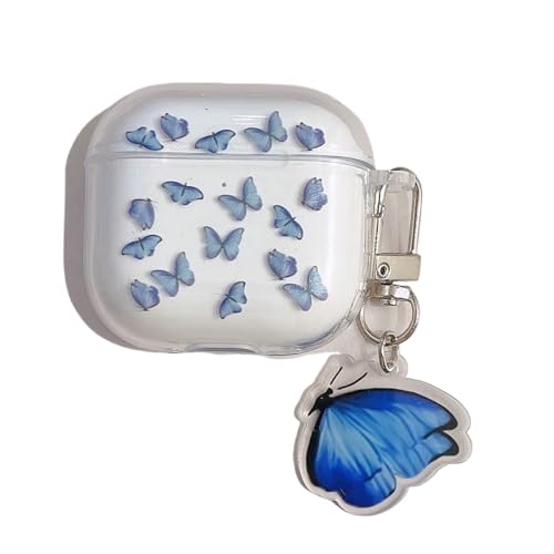 GULVQYF Cover per Huawei Freebuds SE 3/2, trasparente, antiurto, custodia protettiva completa per auricolari con gancio, guscio morbido per ragazzi e ragazze (D)