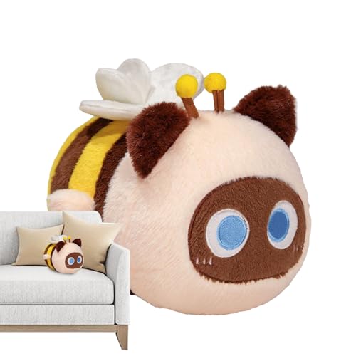 Peluche Chat Abeille mignonne, le doudou réconfortant pour petits et grands enfants