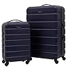 Travelers Club Harper Luggage, Blue, 2 Piece Set