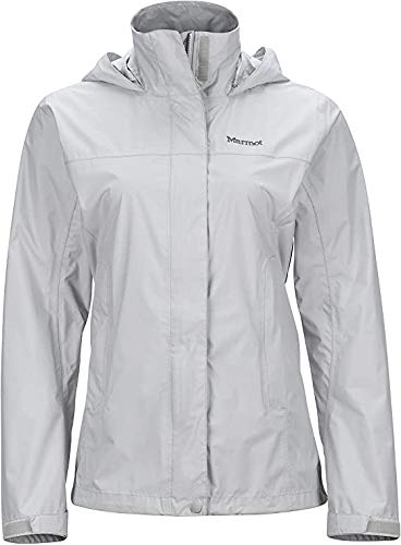 Marmot Womens Precip Lightweight Waterproof Rain Jacket (Platinum, X-Large)