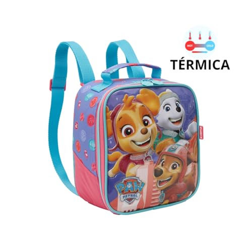 Kit Mochila Carrinho Lancheira Estojo Patrulha Canina 13430