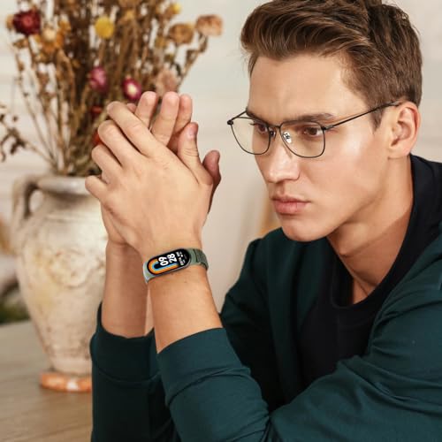 Image of Nylon Sport Band Compatible with Xiaomi Smart Band 10 /9 /8 for Women Men, Soft Adjustable Breathable Sport Loop Watch Strap Replacement Wristband for Xiaomi Mi Band 10 /9 /8, 3pcs