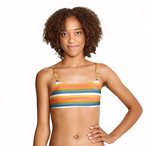 Speedo Women's Swimsuit Top Bikini Endurance Strappy Back Demi