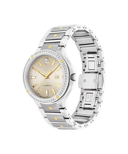 Movado S.E. Automatic Women's Sport Watch - Swiss Automatic Movement, Stainless Steel Link Bracelet - 10 ATM Water Resistance - Luxury Fashion Timepiece for Her - 33mm2