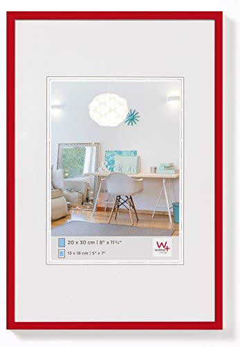 Walther Design KV100R New Lifestyle, Marco di plástico, 70x100 cm, Rojo, Pack de 1