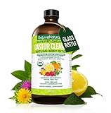 RejuveNaturals Castor Cleanse™ - USDA Organic Castor Oil, Chlorella, Spirulina, Roots & Greens for Wellness, Digestive Support, Daily Balance. 3-Month Supply Gut Cleanse Detox for Women & Men - 16oz.
