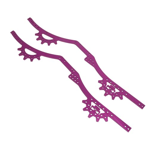 Rails de cadre de châssis RC pour SCX10 II en aluminium léger violet 1/10