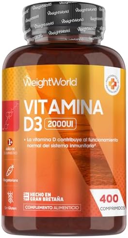 Vitamina D3 2000 UI 400 Comprimidos - Colecalciferol Vegetariano ...