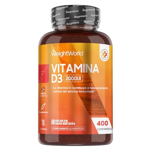 Vitamina D3 2000 UI 400 Comprimidos - Colecalciferol Vegetariano para Más de 1 Año de Suministro - La Vitamina D contribuye a la función normal del sistema inmunológico (EFSA) - Sin OGM ni Gluten