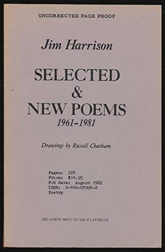 Selected & new poems, 1961-1981 044058048X Book Cover