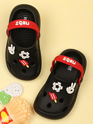 Image of URJO Unisex-Child Toyz Kid's Clogs /Sandals with Adjustable Strap Levirex Comfort Waterproof 40% Less Pressure By Neoz Clog