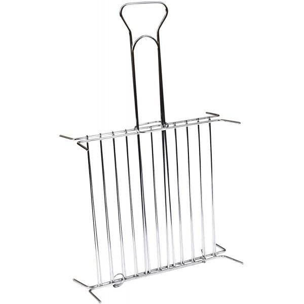 La Zappa Grille Pour Barbecue En Acier Avec Pieds - Fabriquée En Italie (30 X 35 Cm) - Idéale Pour Barbecue Et Cheminée