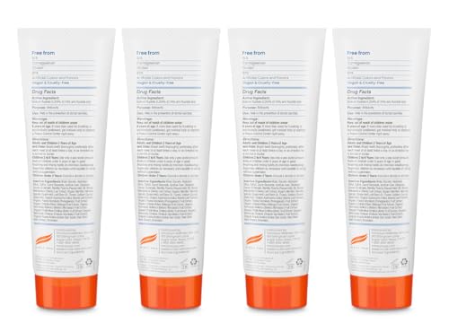 Image of Himalaya Botanique Anticavity Fluoride Toothpaste, Peppermint, 4 oz, 4 Pack | Fluoride Toothpaste, Multi-Benefit Support, Fights Cavities, Remineralizes & Strengthens Enamel, No SLS or Titanium Dioxide