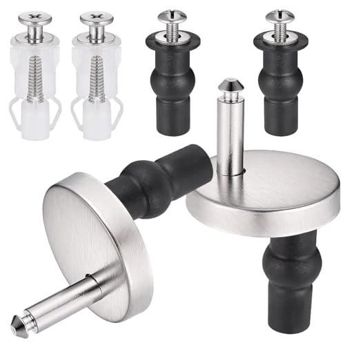 6pcs Toilet Seat Fittings, Premium Material Hinges for Soft Close, Adjustable Universal Toilet Seat Installation Kit