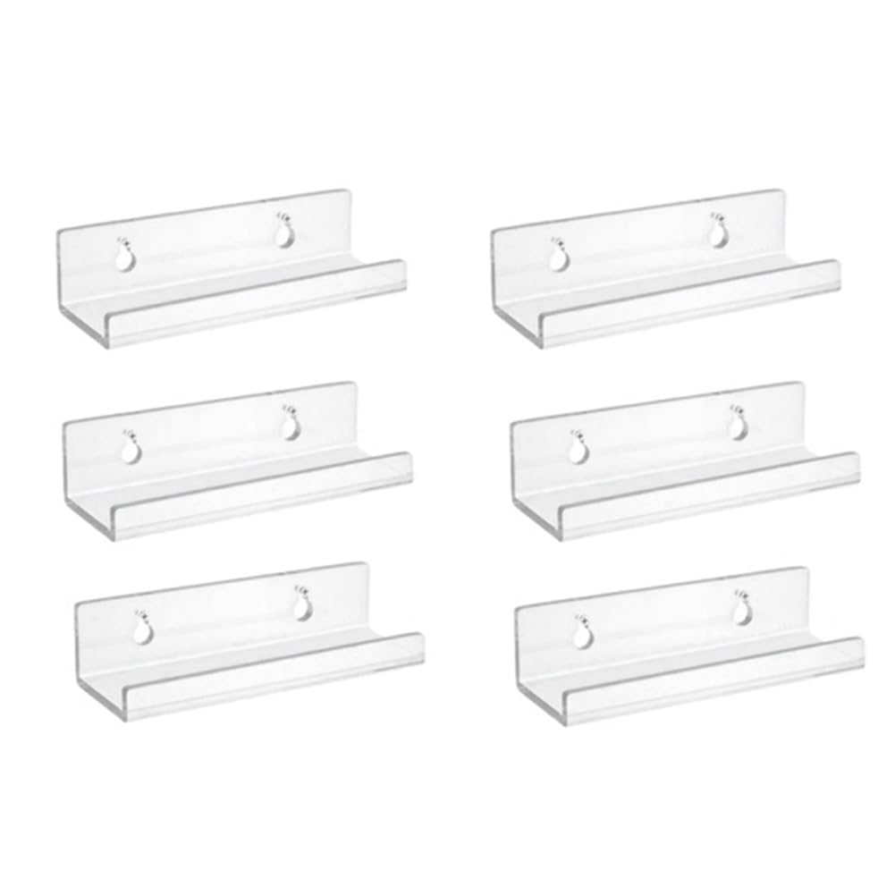 CTRLZS Acrylic Record Display Stand Shelf Clear Wall Mounted Vinyl Record Holder Floating Shelves Record Album Storage Rack