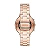Fossil Women's 42mm Charter Stainless Steel Hybrid HR Smart Watch, Color: Rose Gold Glitz (Model: FTW7012)