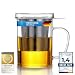 Produktbild Dimono® Teeglas mit Sieb Teebereiter mit Tee-Filter, Tee-Sieb und Deckel - Tee-Zubereiter Tea-Maker & Tee-Tasse in Einem; ca. 450 ml (Teamaker - Deluxe)